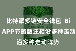 比特派多链安全钱包  Bitpie APP节略版还相沿多种走动阵势