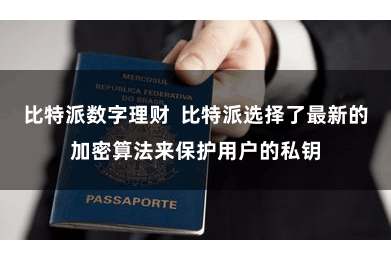 比特派数字理财  比特派选择了最新的加密算法来保护用户的私钥
